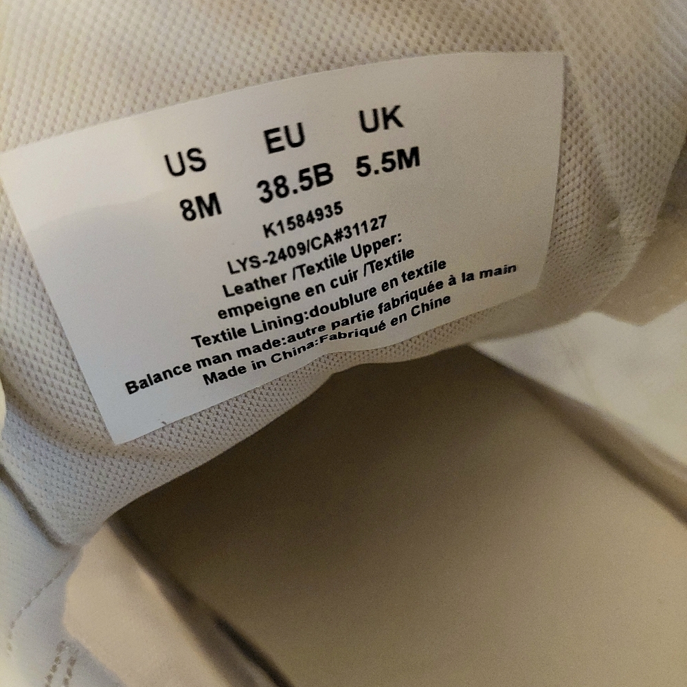 DKNY Loami Wedge Sneaker (color:"Bone") Size 8 NIB - Picture 8 of 12